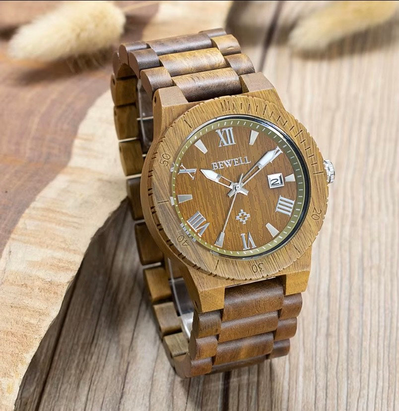 Montre en Bois Naturel Élégance Premium – Style Unique & Éco-Chic