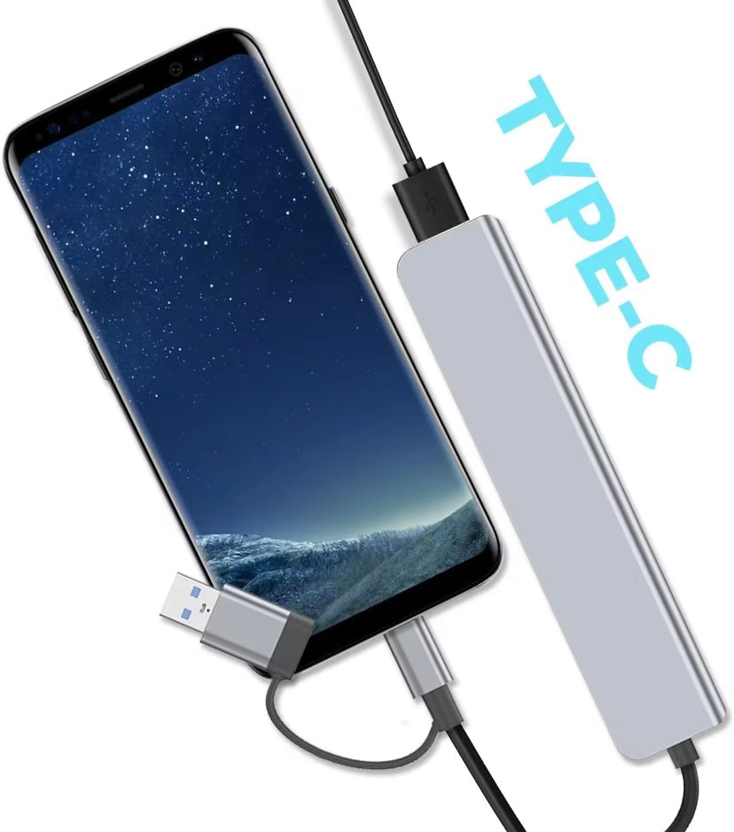 Station d'Accueil USB-C 7- en-1 en Alliage  avec concentrateur Multi-ports