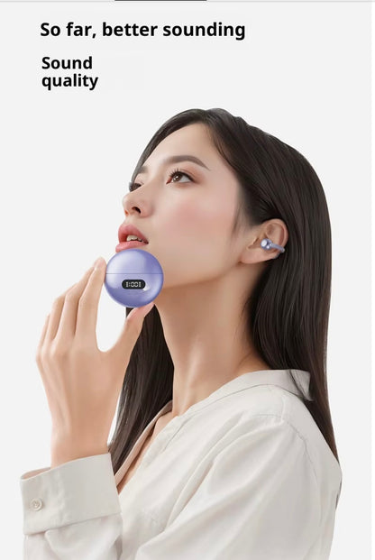 Écouteurs Sans Fil Open Clip avec Écran LED – Bluetooth 5.3 & Autonomie Longue Durée